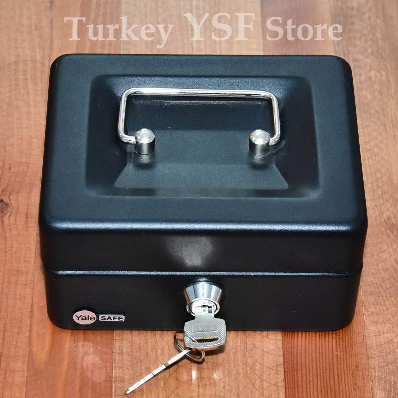 Yale Safe Box Metal Keyed Lock Hidden Cash Moneybox Secret Security Tools