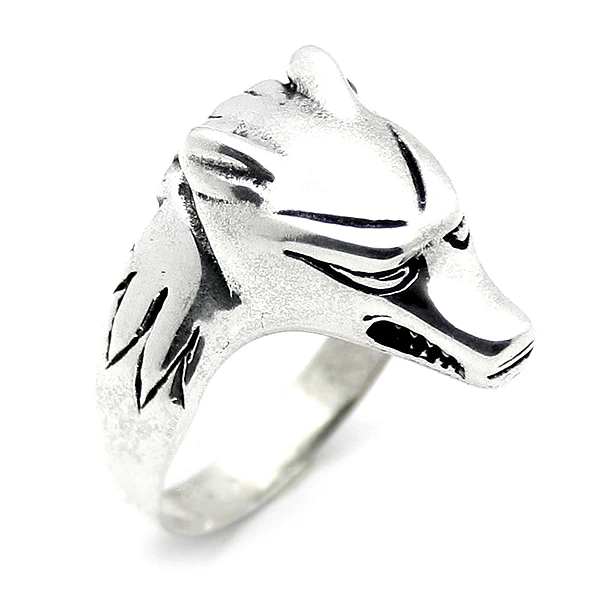 Mens Ring 925 Sterling Silver Ring  Wolf Dog Figured Rings Male Jewelry Rings For Men Rings for Women Men`s Rings Men Jewelry