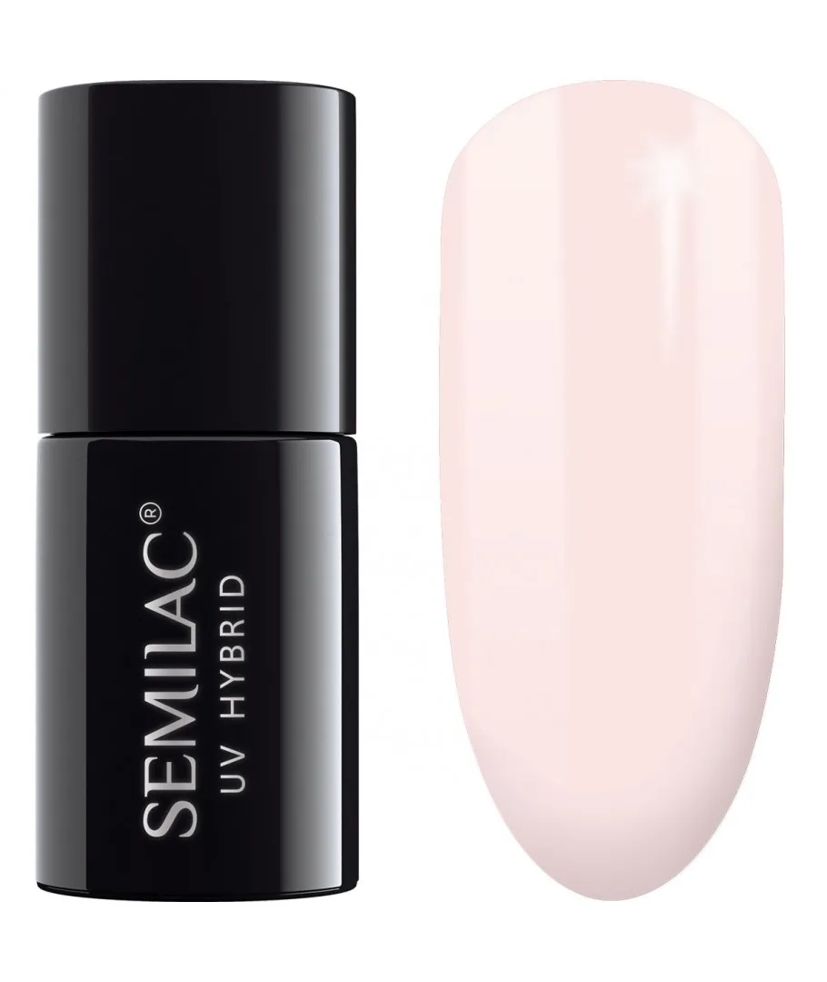 Semilac Biscuit 032 semi-permanent coverage, UV hybrid nail polish texture Gel