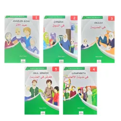 Five stories Mothers Day, Shopping, At school Fair, School Exhibition different great books arabic language gift learning series