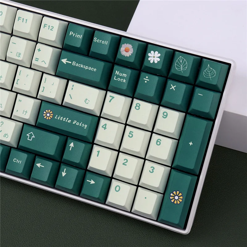 Personalizado pouco daisy keycaps pbt keycap 129 teclas cherry profile dye-sub para teclado mecânico 61 64 84 108 layout