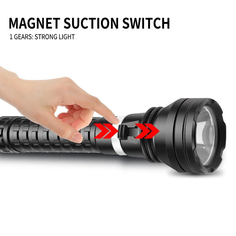 30000LM IPX8 Waterproof Dive Flashlight XHP70.2 LED Dive Lamp Professional Scuba Diving Torch Spearfishing Underwater Lanterna