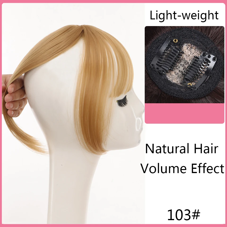 SHANGKE Women\'s Synthetic Hair Bangs 3D Bangs Clip In Hair Extensions Heat Resistant Hair Pieces Accessories False Hair