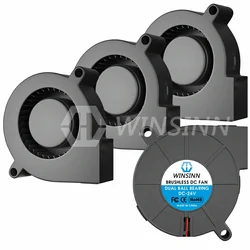 WINSINN-ventilador de 50mm 5015, 5V, 12V, 24V, microhidráulico/rodamiento de bolas Dual para impresora 3D, refrigeración sin escobillas, 50x15mm, 2 pines, paquete de 4