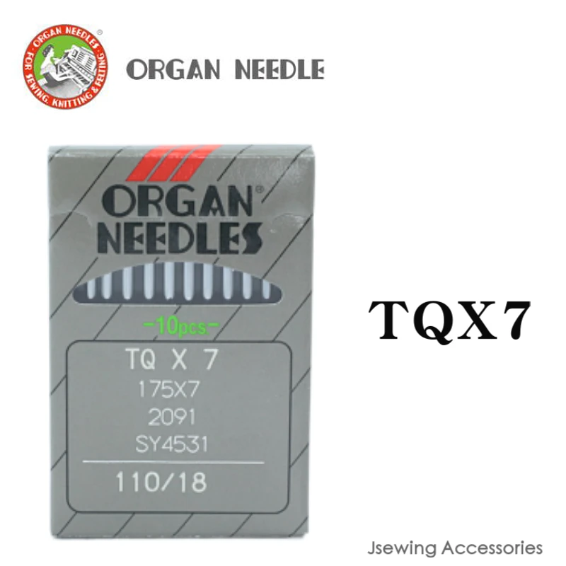 

100 PCS TQX7 ORGAN Button Sew Needle Fit Industrial Button Sewer Sewing Machine Accessories JUKI BROTHER 175x7 2091