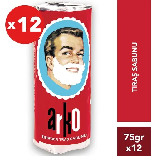 Arko 男士刮胡皂 12块装 75克