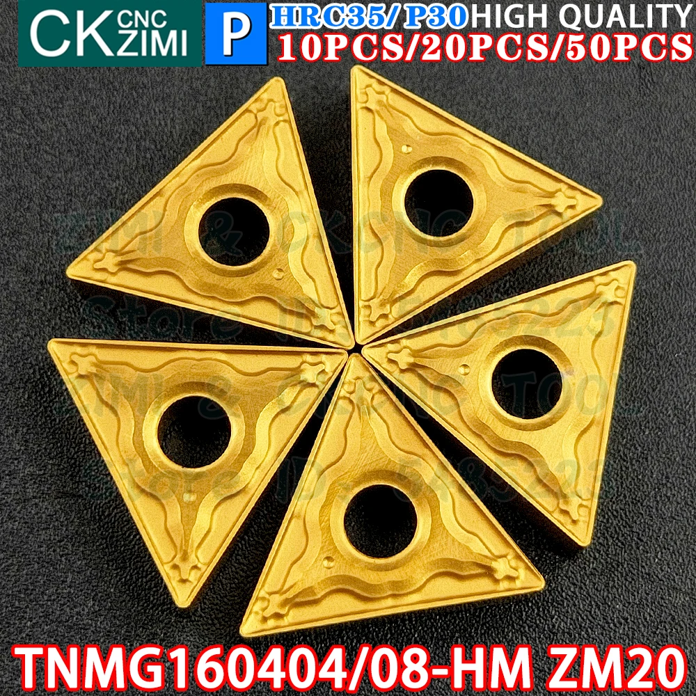 TNMG160404-HM ZM20 TNMG160408-HM ZM20 Carbide Insert External Turning Inserts Tool ​TNMG CNC mechanical Metal lathe Cutting Tool