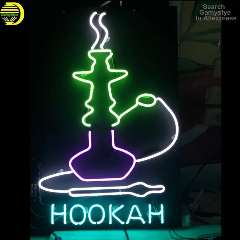 Neon Sign For Hookah Commercial Decor On the Wall Club Signs Decoration Wall Light Neon Beer Sign Inside Neon Ribbon Room Decor