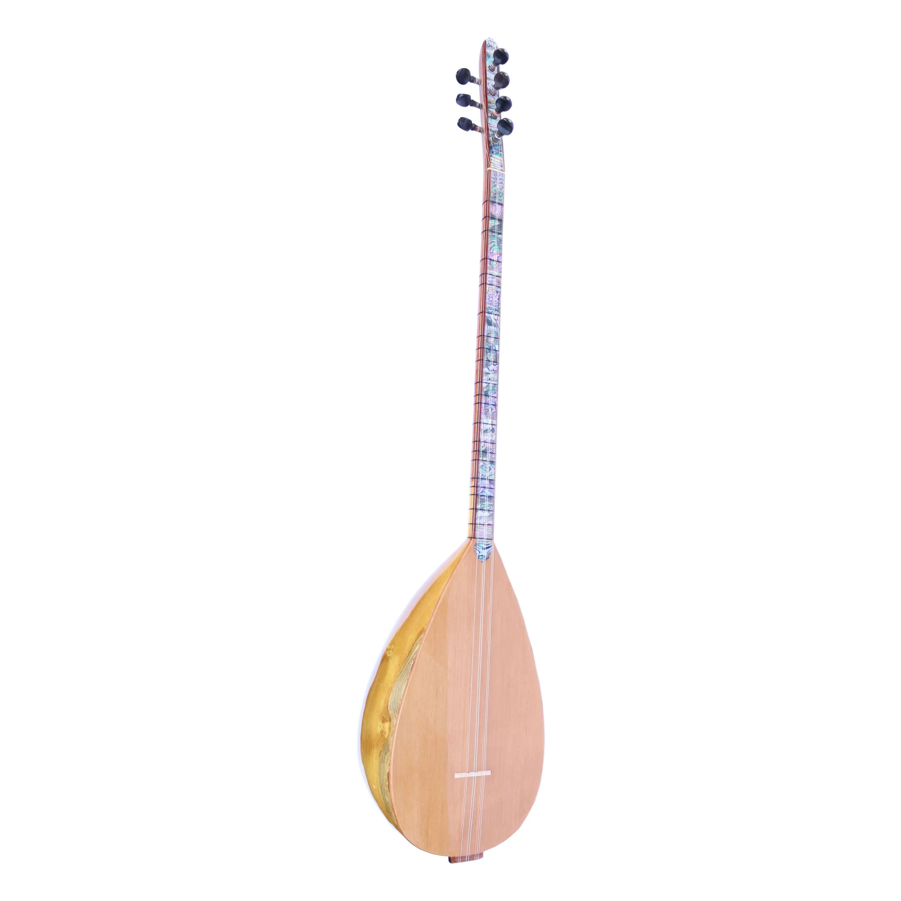 Special Custom Long Neck Carved Mulberry Baglama Saz String Musical Instrument OSL-404