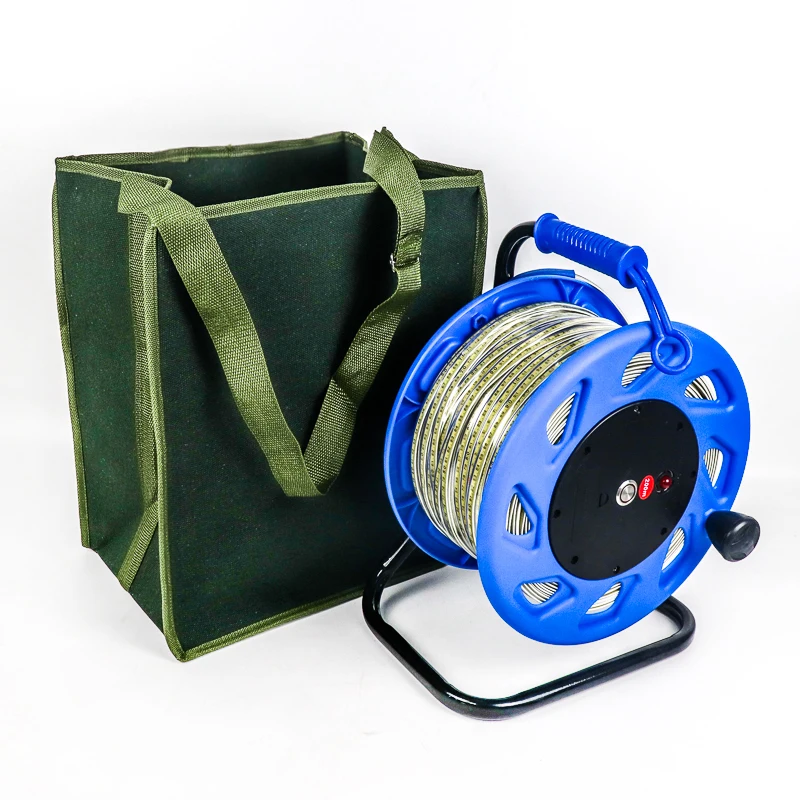 Imagem -02 - Medidor de Nível de Água Profunda Medidor de Profundidade para Medida Nível do Tanque Métrico Detector Sounder Detecção Profunda Monitoramento Portátil