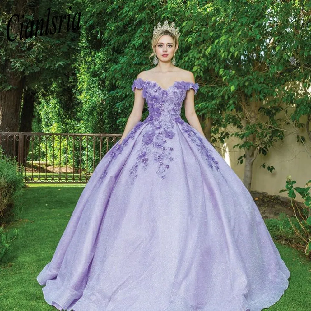 Vestido de baile de princesa, quinceañera, brillante, con Apliques de encaje, azul real, dulce, 16 vestidos formales para baile de graduación, desfile