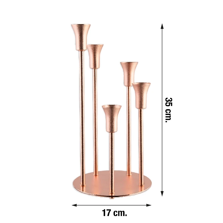 Doreline Tiffany Decorative Metal Candle Holder Candle Stand Simple Design Solid Household Wrought Home Decoration Candle Holder