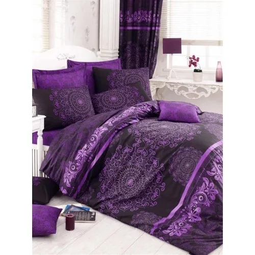 Best Class Ottoman Pattern Themed Double Personality Duvet cover set Purple