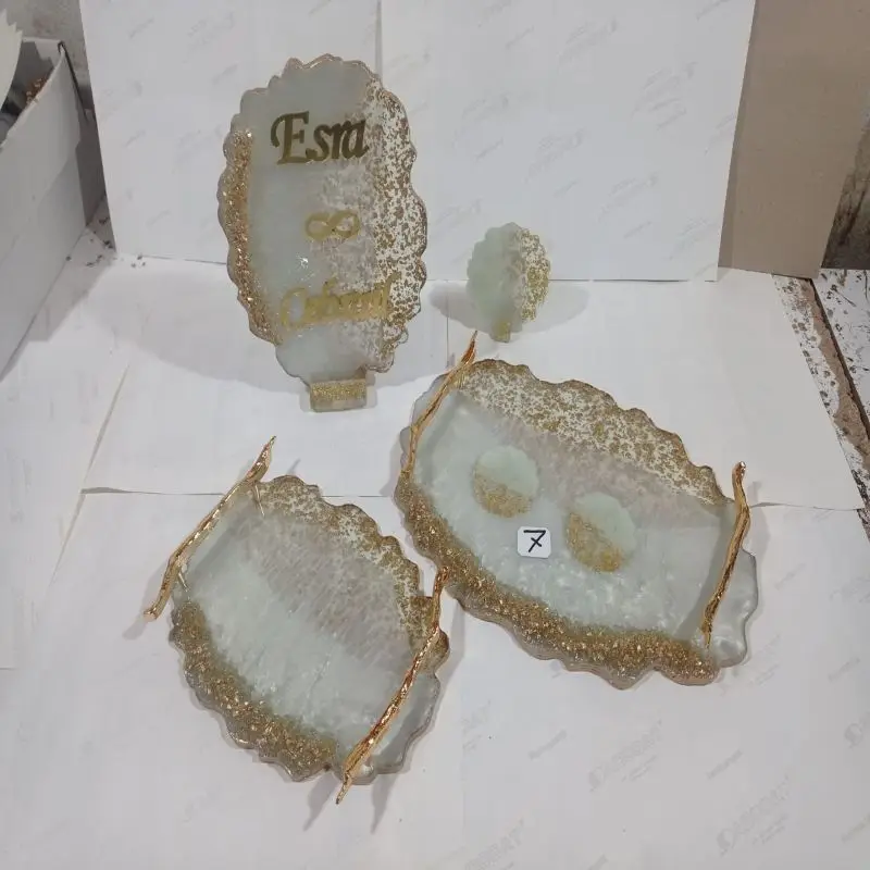 

Long Model Gold Can Be Customized Wedding Engagement Presentation Coffee And Promise For Special Occasions Custom Design Set i