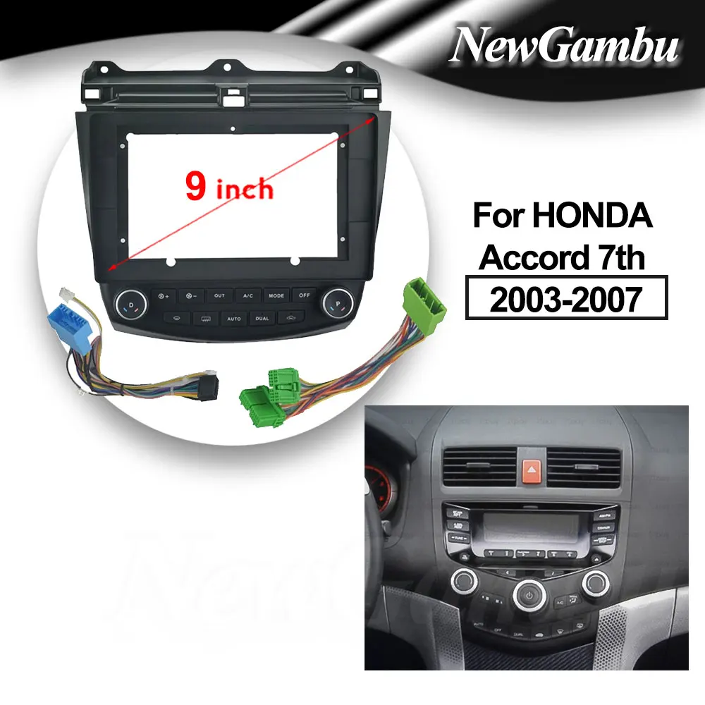 

10 inch For HONDA Accord 7th 2003 2004 - 2007 Car DVD Frame Audio Adaptor Dash Trim Kits Facia Panel Radio Player screen 2 Din