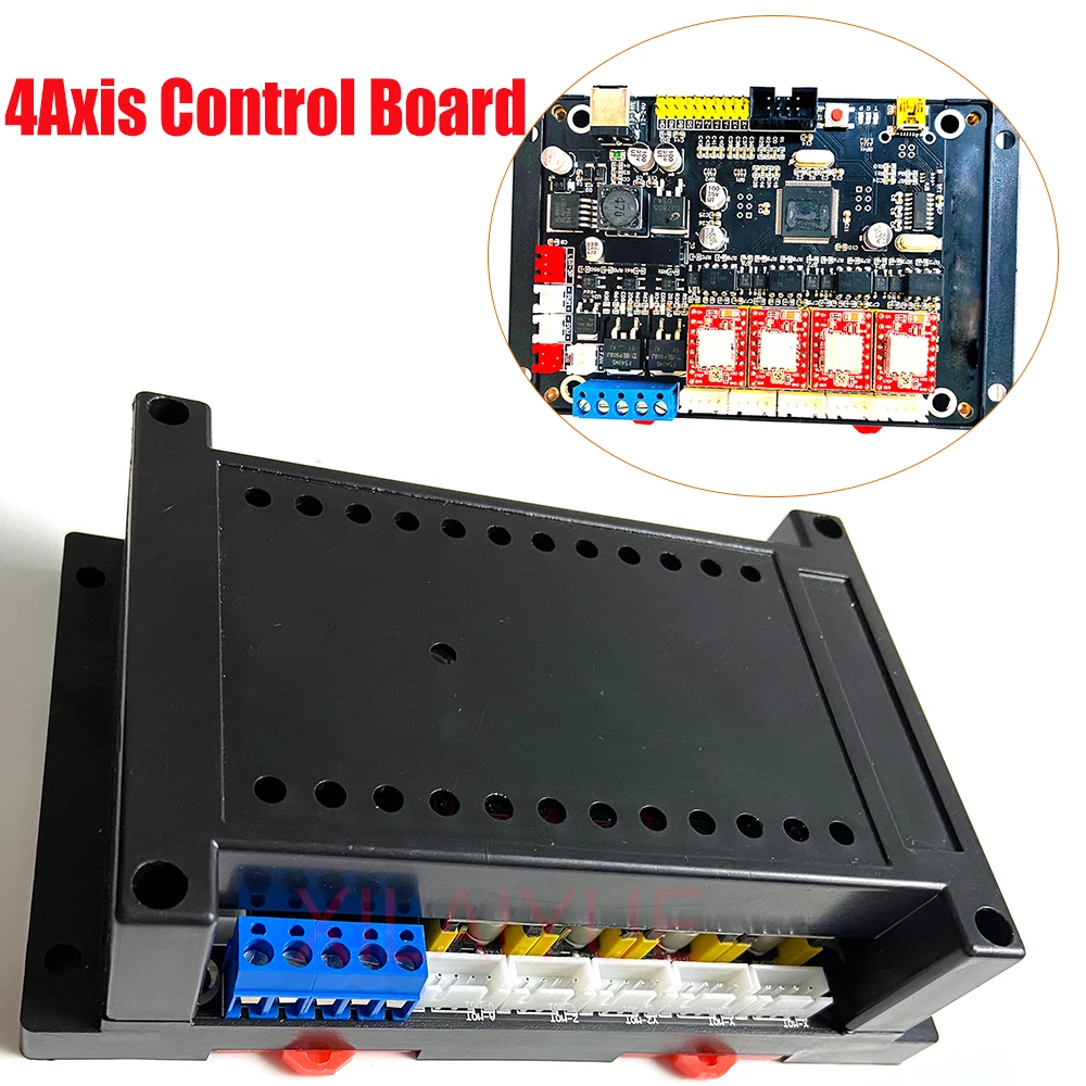 New GRBL 4Axis Stepper Motor Controller Control Board With Offline/300/500W Spindle USB Driver Board For CNC Laser Engraver