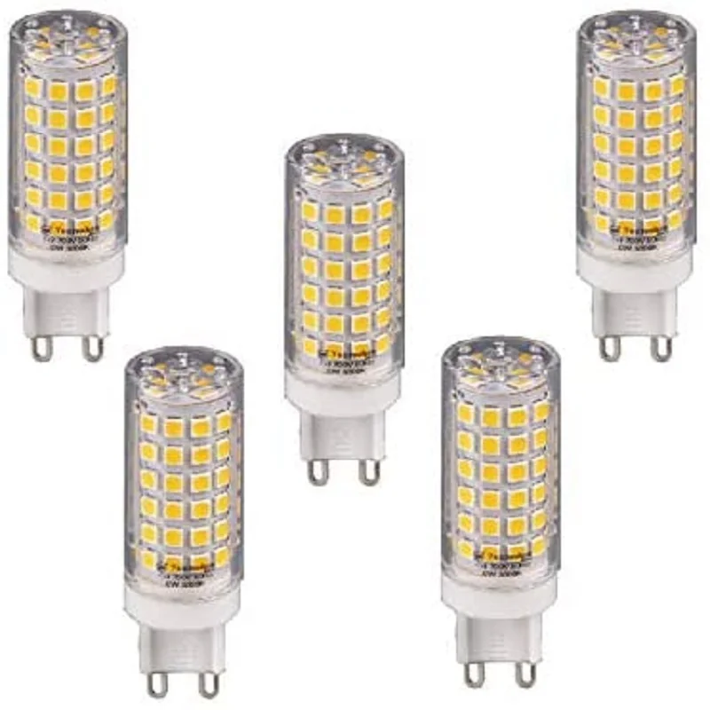 LED bulb G9 220V 3000K yellow light 9W (5-units)