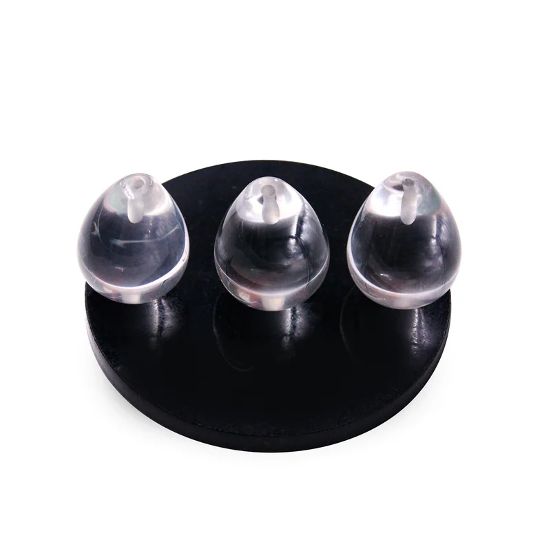 1PC Half Drilled Rock Crystal Drop Beads 15x20mm Loose Stones for Earrings Making Handmade Jewelry Supplies