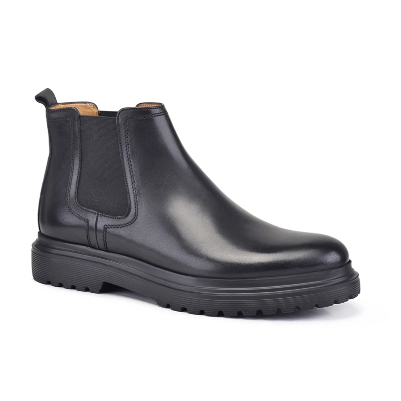 Nevzat Onay Genuine Leather Black Men Chelsea Boots -12467-