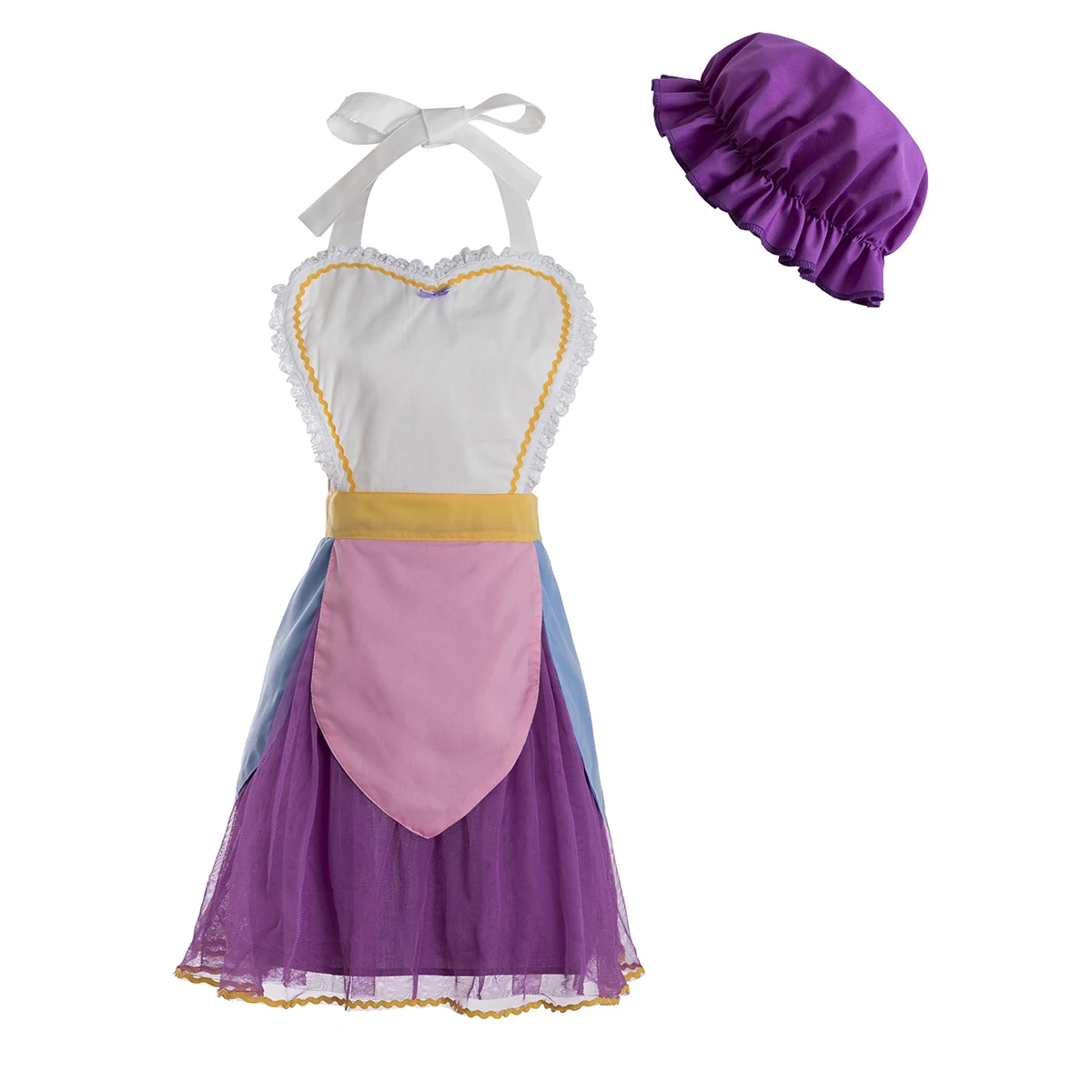 Mrs Potts costume apron Mrs Potts Apron Beauty and the Beast costume Mrs Potts womens costume apron