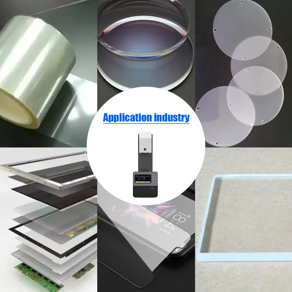 Transmittance Haze Meter, Follow ASTM and ISO Standards, No Preheating, Range 0-100%, Applied to Thin Films, Glass