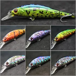 wLure Minnow Fishing Lures 9cm 9g Sinking Jerkbait Twitch Pause Action to Control #6 Black Treble Hooks 3D Silocon Eyes M431