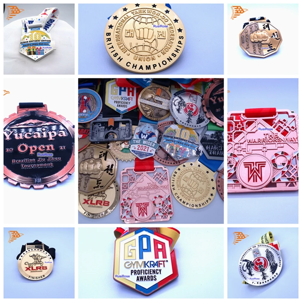 AliExpress rusirose Custom Medals, Customized Antique Metal Medal, Manufacture Bicycle Races,Running,Sports Games,Martial Arts ,Taekwondo Club Medal