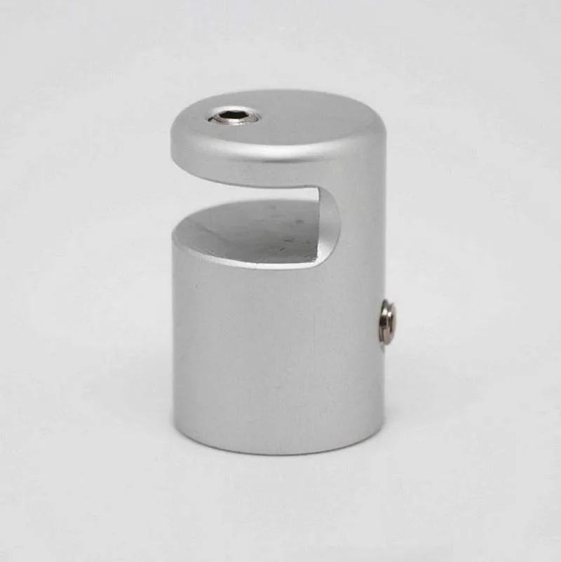 

(Pack/4 Units) D25xH37mm Aluminum Alloy Edge Grip Sign Standoffs for Glass, Wood or Metal Panels