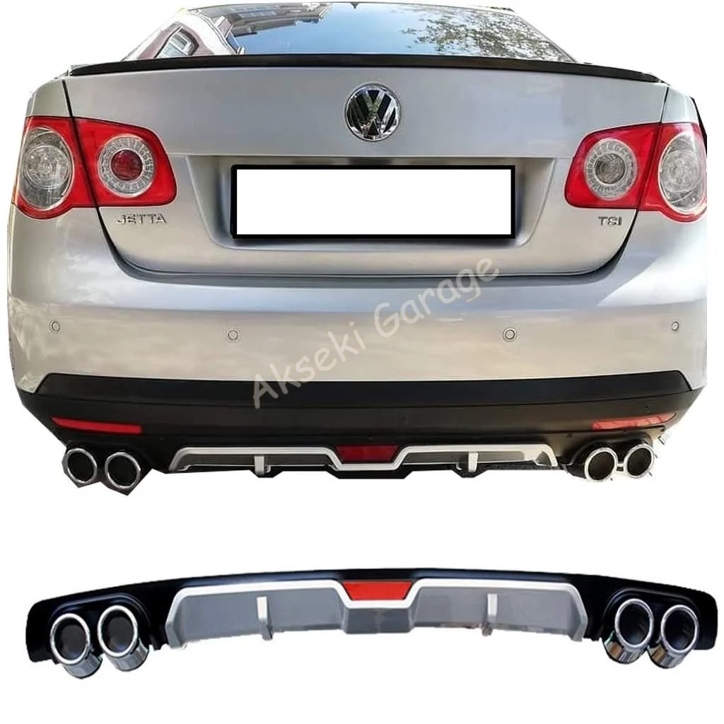 

FOR VOLKSWAGEN JETTA 2010-2020 Diffuser Rear Bumper Attachment -4 Exhaust Outlet Spoiler Side Flap Auto Styling Modified Tuning