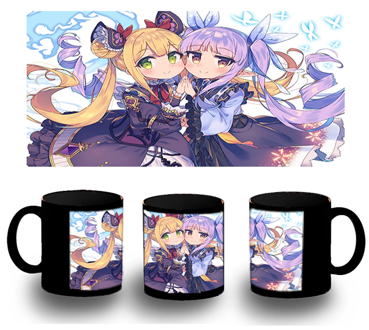 CUP FULLY black HIKAWA AND KYOKA black mug