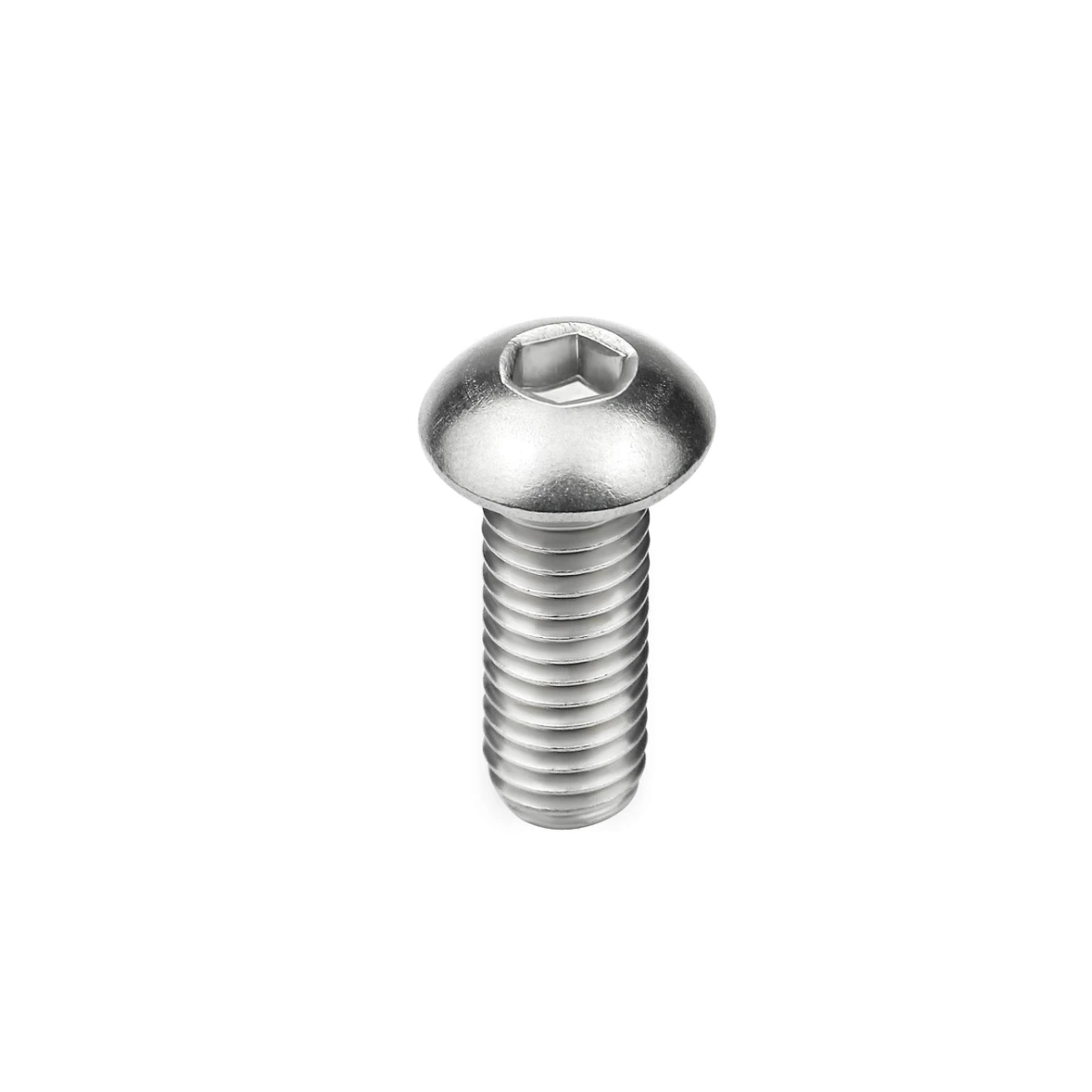 5/10/20/50PCS Hex Socket Button Head Screws Allen Bolt Screw ISO7380 304 Stainless Steel 10.9 Grade M2 M2.5 M3 M4 M5 M6 M8 M10