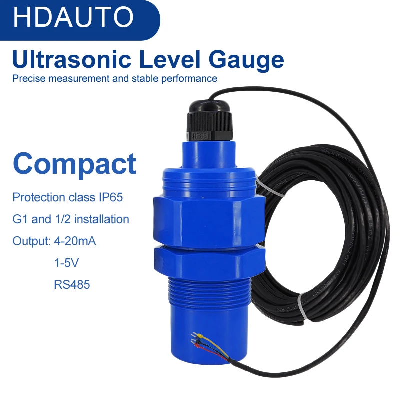 Imagem -03 - Distância 10 Medidor de Água Combustível Tanque de Óleo Líquido Profundidade Ultrassônica Medidor de Nível Sonda sem Exibição Ip68 Ip65 420 ma Rs485