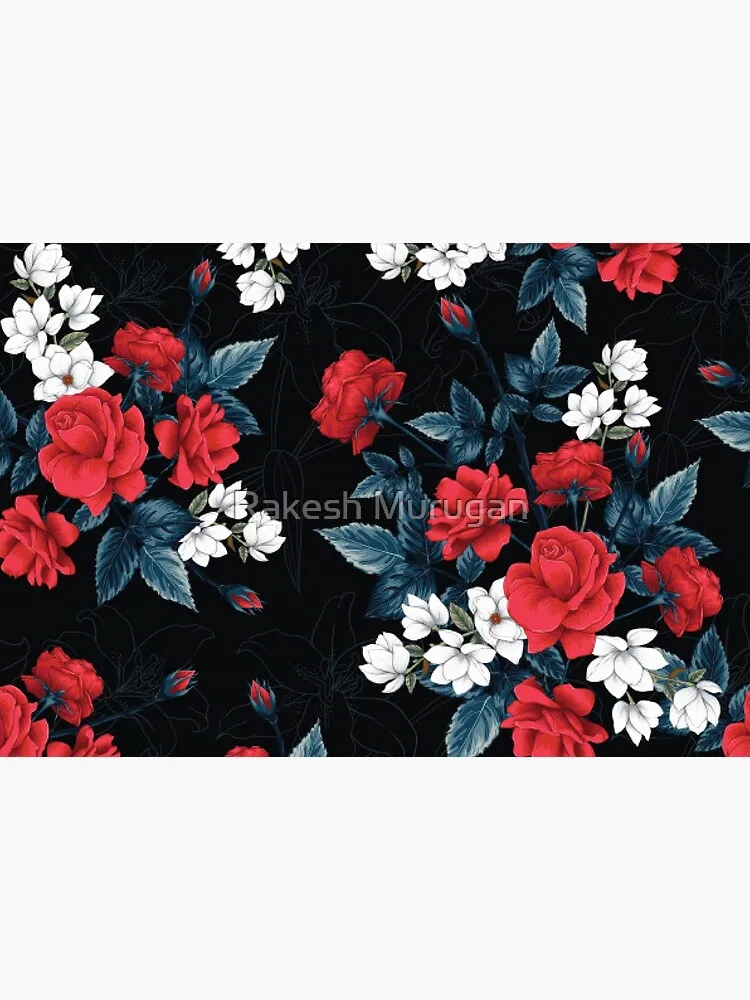 Rote rose blumen muster Maske Gesicht Filter Tasche Tuch Reusable Waschbar