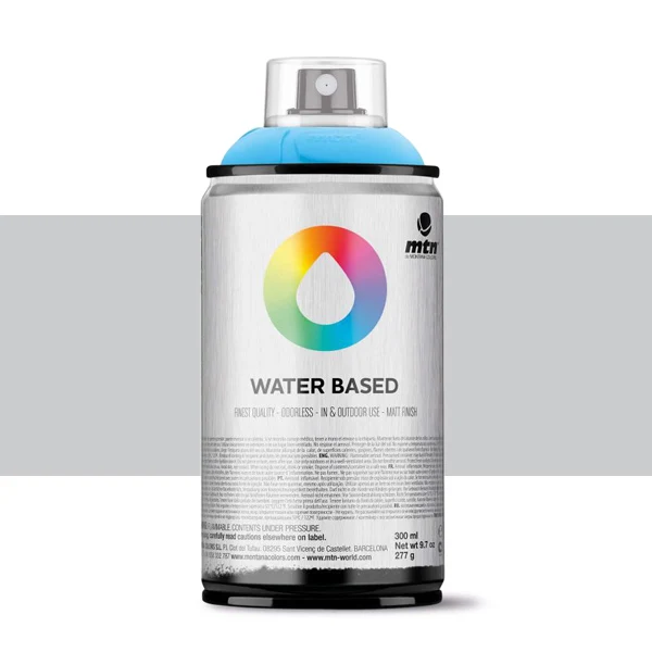 Spray paint brand MTN Water Based white shade Spectro 300 ml Montana low pressure Little Ideal smell interior