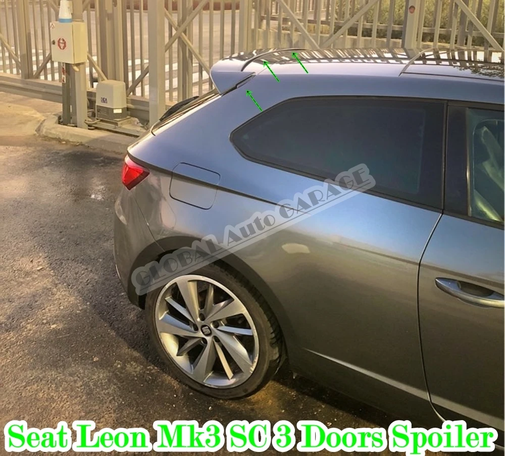 

For Seat Leon Mk3 SC 3 Doors 2012-2020 Spoiler Auto Accessory Universal Spoilers Car Diffuser Flaps Spilitter