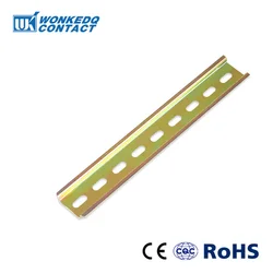 NS35-S-1.0 Steel DIN Rail Thickness 1 mm/Spacing 35 mm/Length 20/30/40/50 cm Universal Terminal Block Mounting Din Rail NS 35