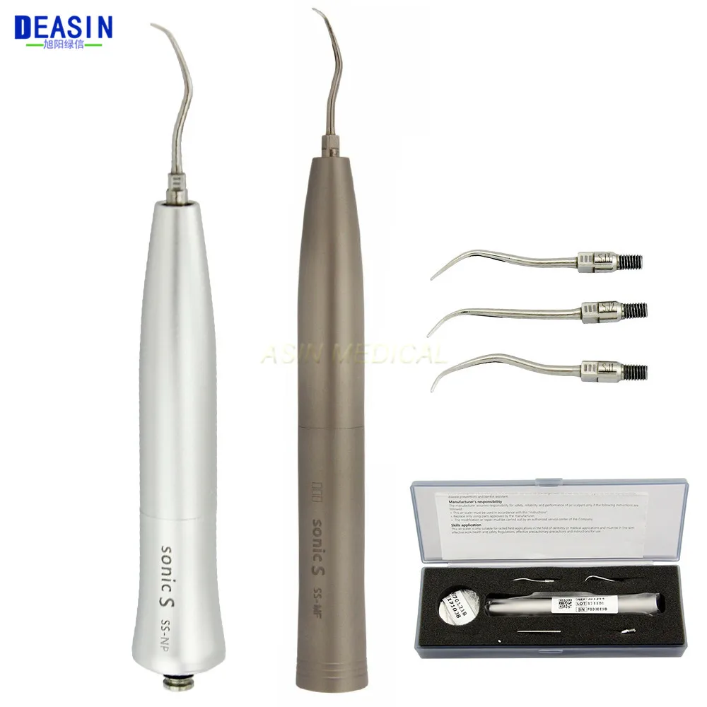 Dental High Quaility Ultrasonic Scaler for N* / KV Coupling Handpiece SONIC S With 3 Tips Teeth Cleaning Whitening Pen