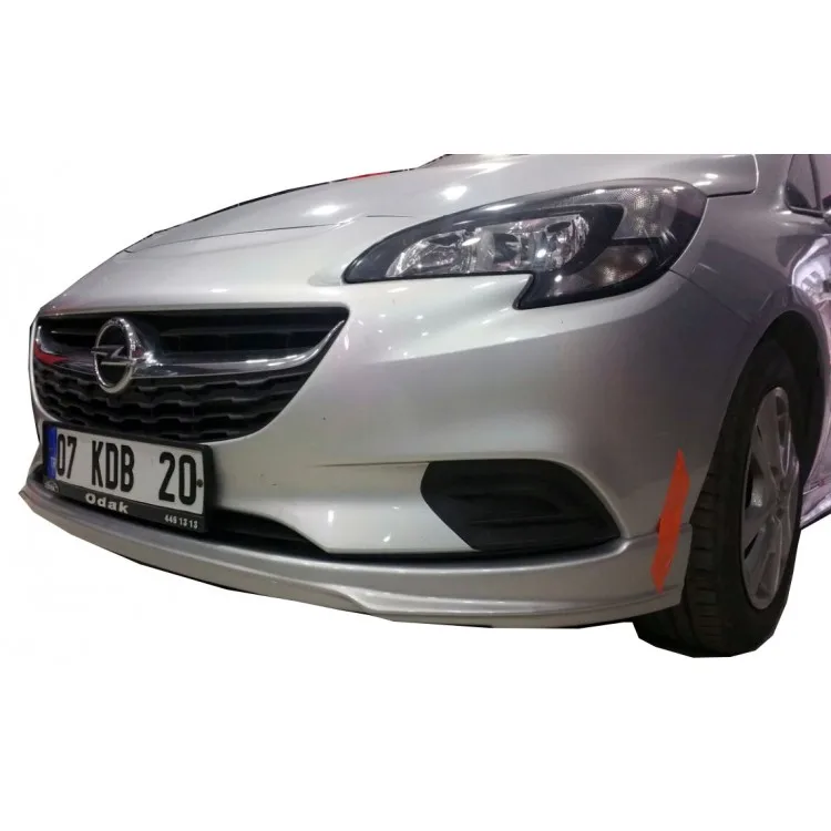 Opel Corsa E için 2014-2019 Ön Tampon Dudak Custom Style Ön Tampon Etek Abs Plastik