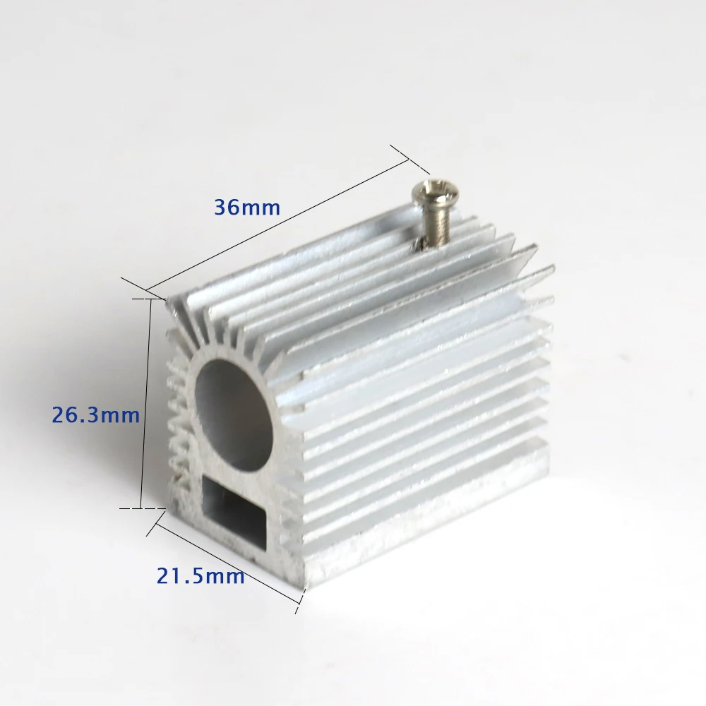 알루미늄 냉각 하우징 방열판 홀더 마운트 부품, 12mm 레이저 모듈 라디에이터