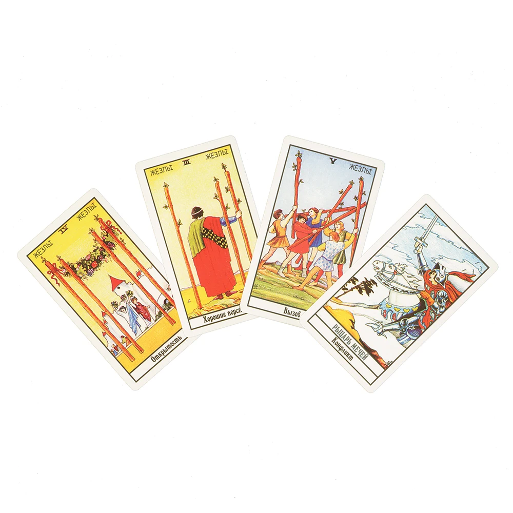 Tarot Cards in Russian Oracle Russian Divination Cards Rider Board Game Guidance Divination For Beginners Guidebook Unique