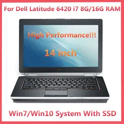2021 Hot Full Rugged Toughbook For Dell E6420 Laptop i5 i7 8G/16G RAM SSD HDMI WIFI windows7/10 14