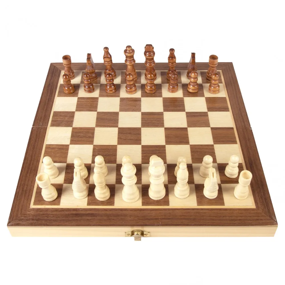 Chess board games wooden case cb games