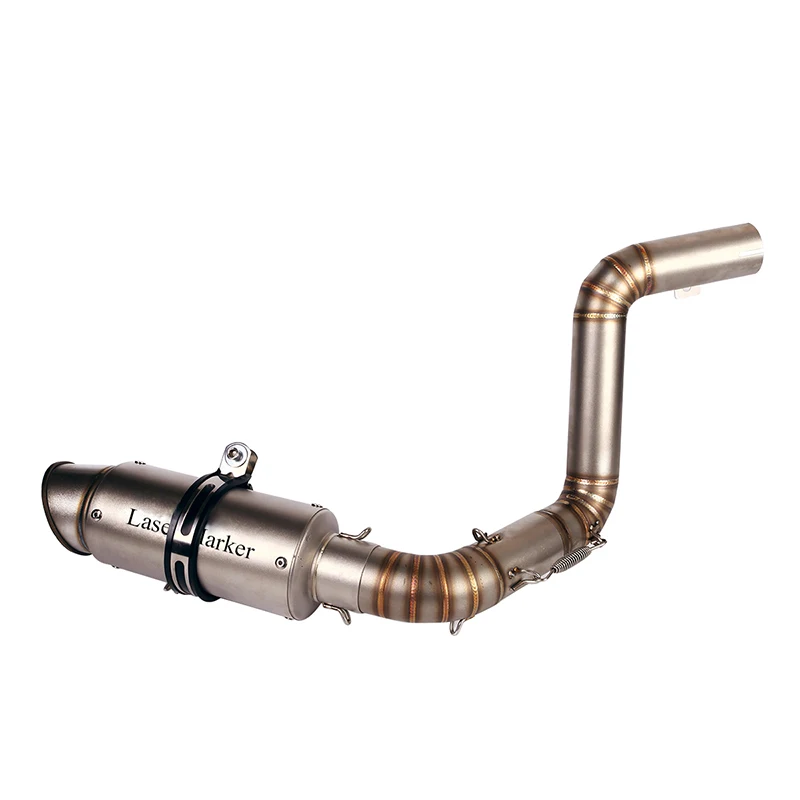 

Motorcycle Exhaust Middle Connect Link Pipe Muffler Tip Silencer Modified for DUKE 200 390 2012 2013 2014 2015 2016