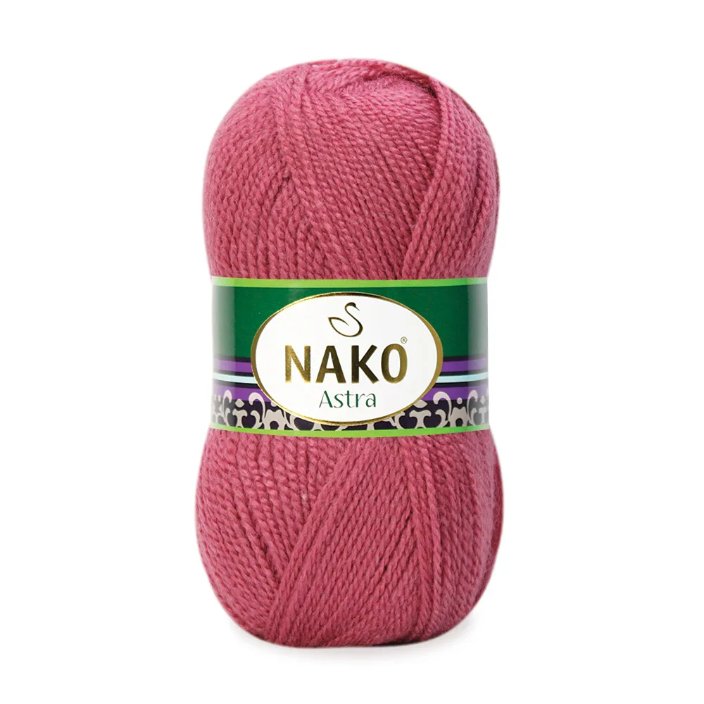 NAKO ASTRA 100% Premium Acrylic Autumn Winter 100G. 330 M. Cardigan, Sweater,Shawl, Home Textile, Scarfs, Beret, Accessory 5 PCS