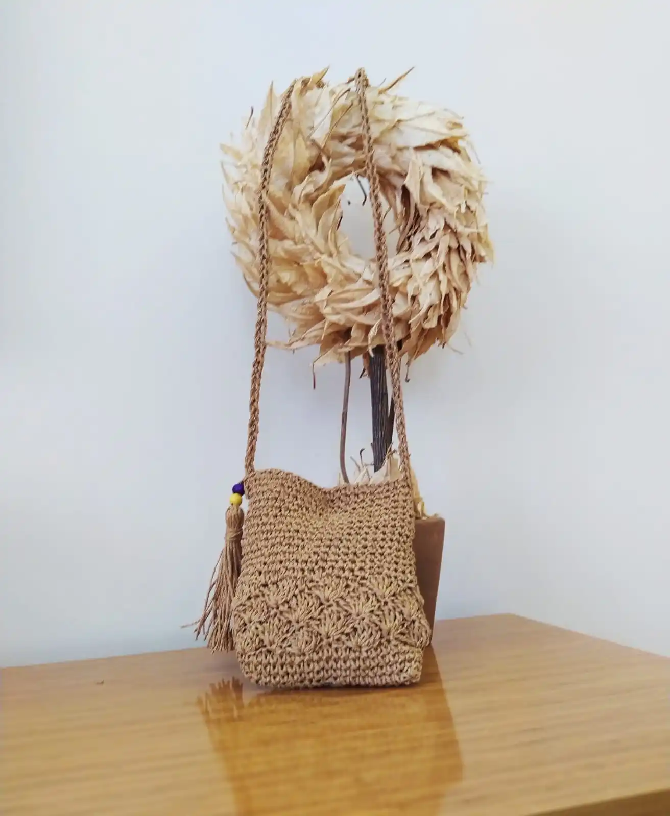 

Handmade Bag Knitted Bohemian Women Casual Fashion Summer Bohemia Vacation Handbag Female