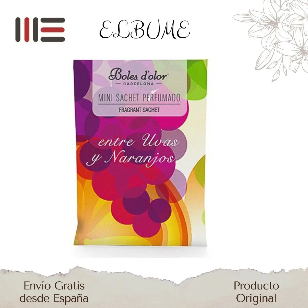 Boles D 'olor perfume air freshener between grapes and orange trees filled cupboards, automobile, drawers, clothes boxes, cobblers of pleasant scented aromas. The small environment that does not take up space lasts 6 months active.