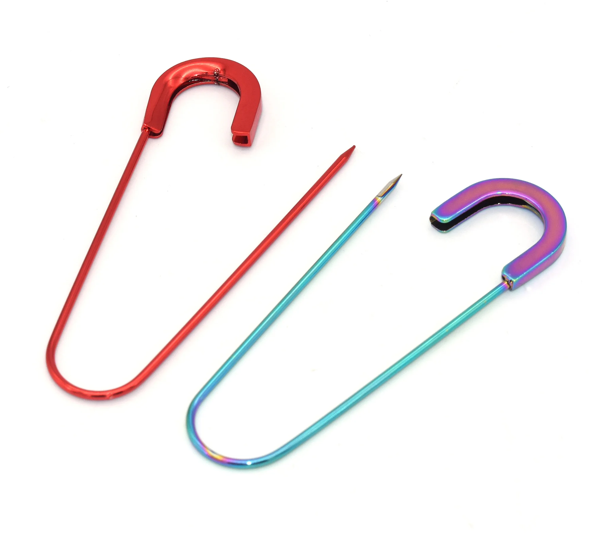 80mm Multicolor Large Safety Pins Metal Safety Jewelry Pin Brooch Blankets Skirts Pin Stitch Markers Safety Pin Sewing Supplies