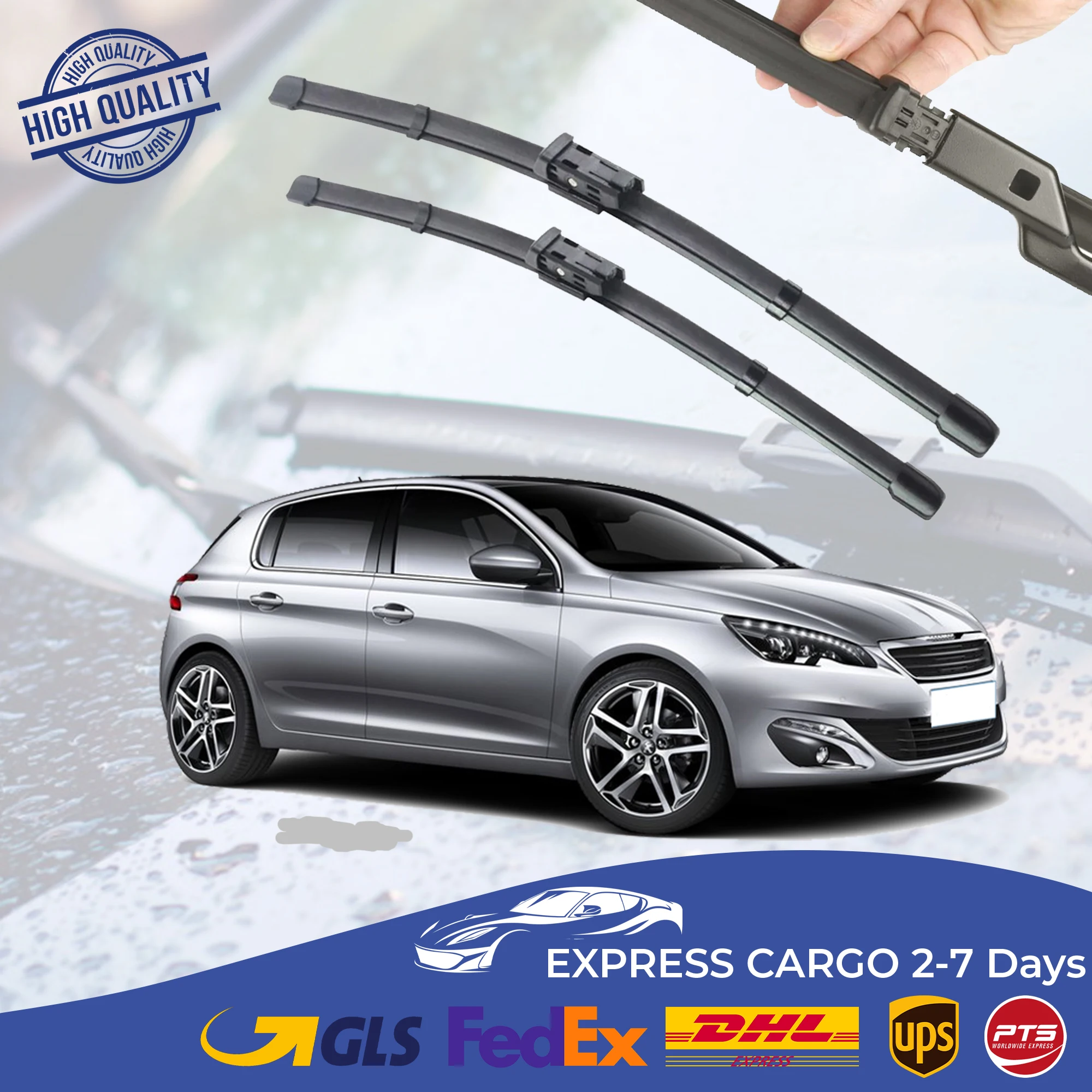 Car Wiper Blade For Peugeot 308 2014 2015 2016 2017 2018 2019 2020 21 Auto Windscreen Windshield Wipers Blades Window Wash Front