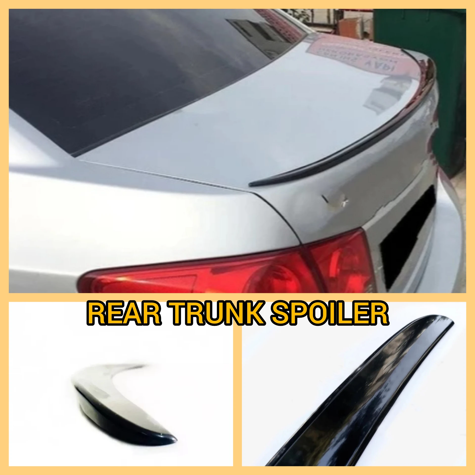 Rear Trunk Car Installing ABS Material Glossy Black Spoiler Spoiler Modified For Chevrolet Cruze