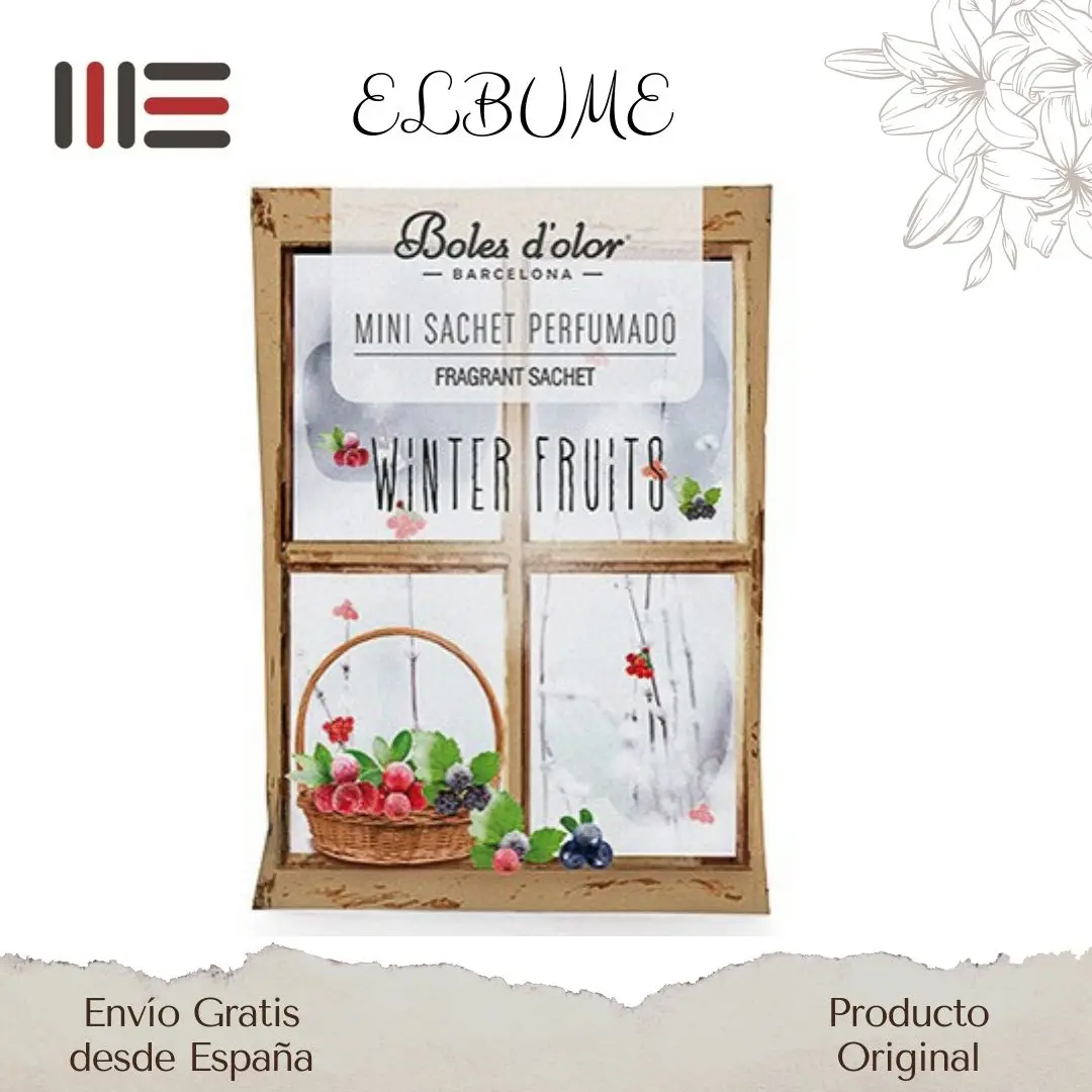 Boles D 'olor perfume air freshener WINTER FRUITS fills your cupboards, car, drawers, clothes boxes, cobblers of nice scented aromas. The small environment that does not take up space lasts 6 months active.